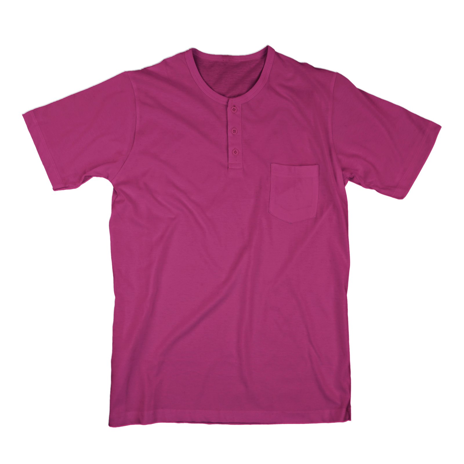 Henley T-shirt with front pocket for men